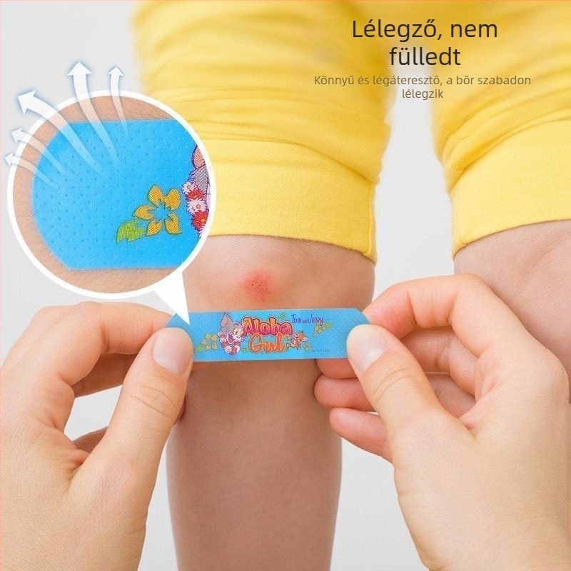 Haishi Hainuo rajzolt sebtapaszok, 100 darab (5 darab × 20 csomag), hemostatikus sebtapaszok, lábszár dörzsölés elleni védelem, orvosi felhasználás