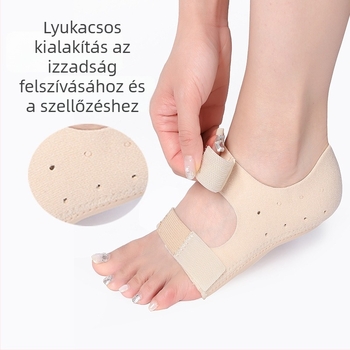 Ív- és saroktámaszos párna Velcro-val, lapos lábra tervezve, tompítás és ütéscsillapítás