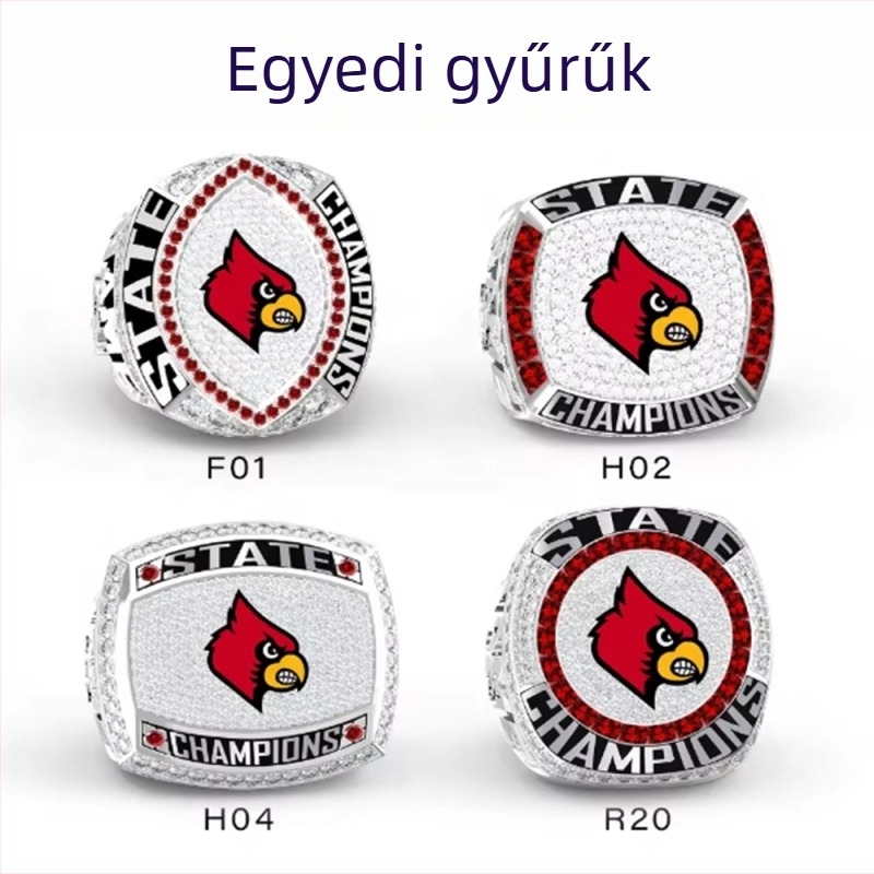 Személyre szabott bajnoki gyűrűk rögbi, baseball és kosárlabda számára