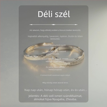 Mobius alakú 925 ezüst párgyűrű – uniszex, szerelem jelképe