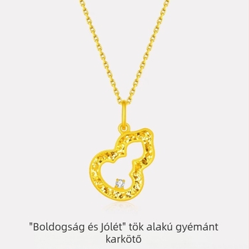 Női ékszerszett fagyott jég textúrával, tök alakú medállal és gyémánt akcentusú karkötővel