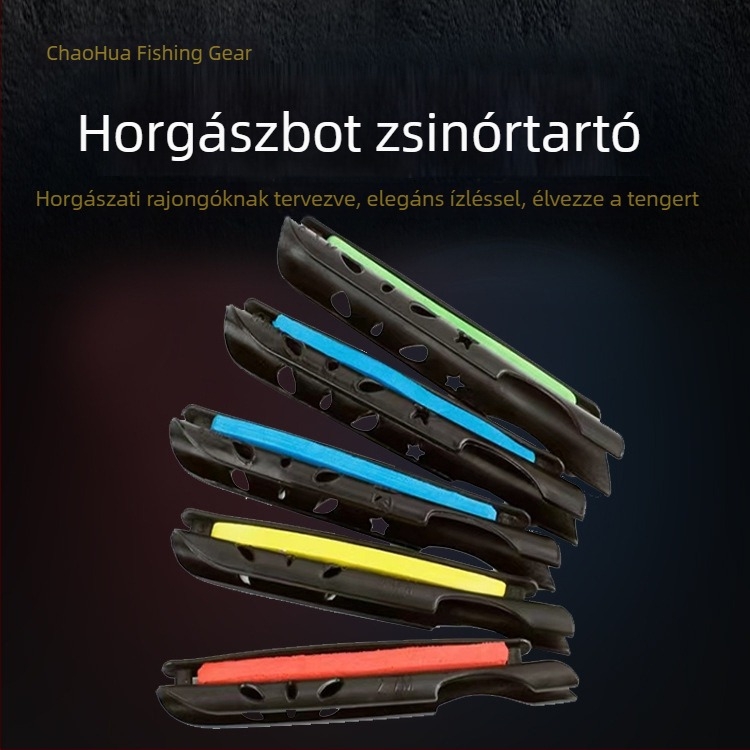 Műanyag zsinórtekerő kártya horgászbothoz