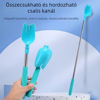 Hordozható összecsukható teleszkópos csali kanál hosszú dobásokhoz