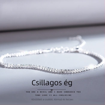 Női karkötő, stílusos, minimalist, állítható, csillogó, Gypsophila ihletésű