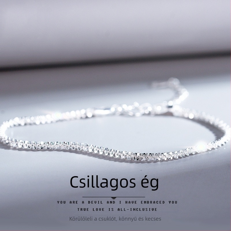 Női karkötő, stílusos, minimalist, állítható, csillogó, Gypsophila ihletésű