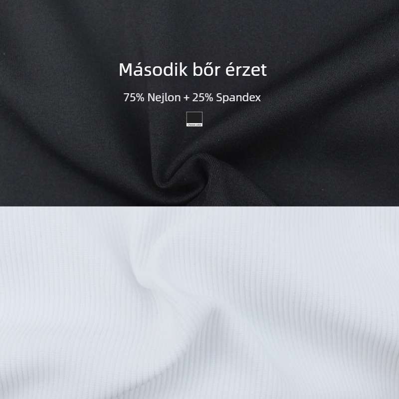 Női ujjatlan színblokkolt jóga szett, felső és csípőemelő leggings
