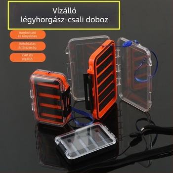 Vízálló csalikatartó doboz, nagy kapacitású tengeri horgászathoz – tárolás puha és műcsalik számára