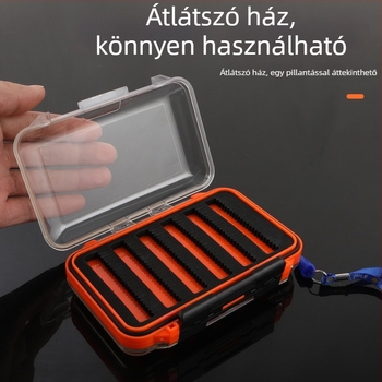 Vízálló csalikatartó doboz, nagy kapacitású tengeri horgászathoz – tárolás puha és műcsalik számára