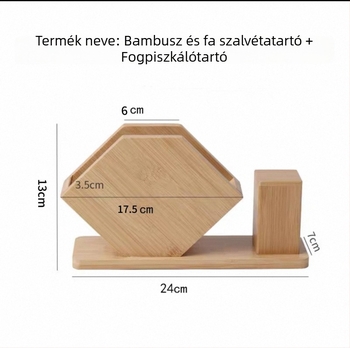 Otthoni használatra készült fa fogpiszkáló doboz, kreatív és minimalist dizájn, hordozható négyzet alakú fogpiszkáló tartó szállodák és éttermek számára