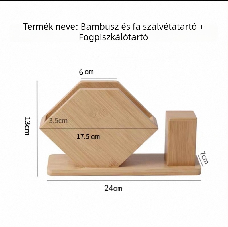 Otthoni használatra készült fa fogpiszkáló doboz, kreatív és minimalist dizájn, hordozható négyzet alakú fogpiszkáló tartó szállodák és éttermek számára