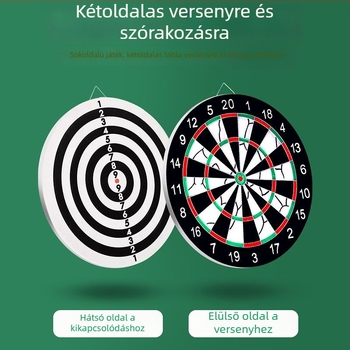 Beltéri darts készlet otthoni gyakorláshoz – professzionális darts tábla flockos felülettel, gyerekeknek és felnőtteknek