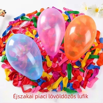 Vízzel töltött lufik éjszakai piacokra lövöldözős játékokhoz, 12 hüvelykes, narancsvörös