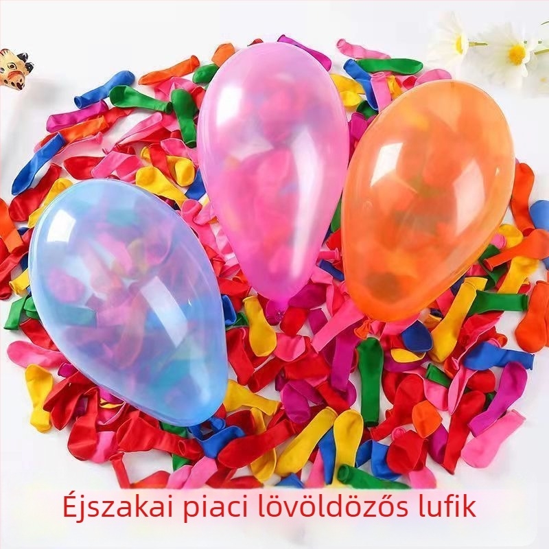 Vízzel töltött lufik éjszakai piacokra lövöldözős játékokhoz, 12 hüvelykes, narancsvörös
