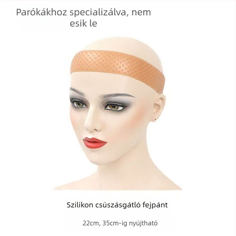 Szilikon parókafejpánt, sportos fejpánt, izzadságálló, csúszásmentes, hajpánt