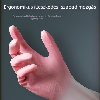 Vízálló latex kesztyűk mosogatáshoz, mosáshoz és házimunkákhoz, zöldségek tisztításához