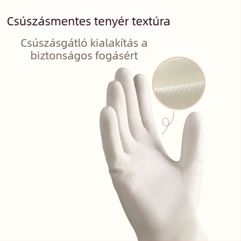 Élelmiszer-minőségű nitril kesztyűk háztartási feladatokra, konyhai takarítás, olajálló, hosszú, tartós, szakadásálló, mosogatáshoz