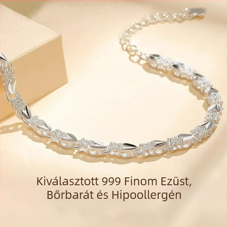 Négylevelű lóhere karkötő nőknek, pasztorális stílus, könnyű luxus