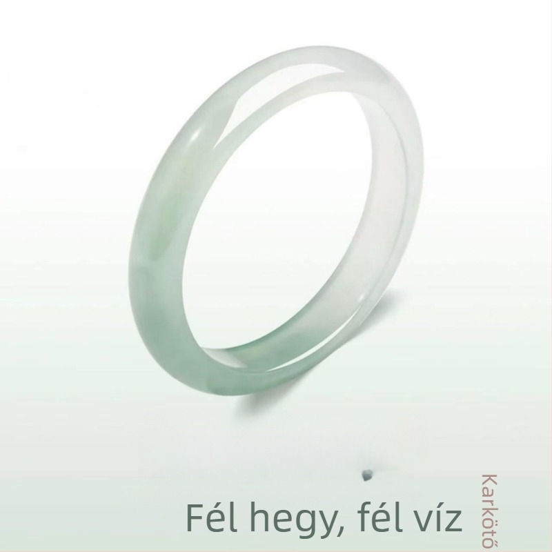 Jade karkötő széles sávú, fél-hegy és fél-víz tájkép dizájn, nőknek, új kínai stílusú, elegáns ékszer