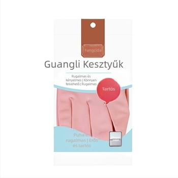 Konyhai és háztartási latex kesztyűk, mosogatáshoz, olaj- és szennyeződésálló, közepes méret