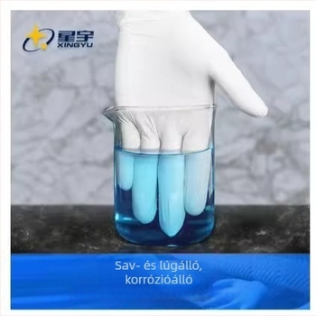 Xingyu egyszer használatos nitril kesztyűk, vastagítottak és tartósak, 12 hüvelykes, E600 gumi, élelmiszer-minőségű, cateringhez, konyhához és háztartáshoz, olajálló