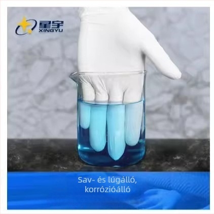 Xingyu egyszer használatos nitril kesztyűk, vastagítottak és tartósak, 12 hüvelykes, E600 gumi, élelmiszer-minőségű, cateringhez, konyhához és háztartáshoz, olajálló