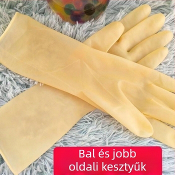 Egyszer használatos, megvastagodott marhaín kesztyűk háztartási feladatokra, mosogatáshoz, vízálló, univerzális latex kesztyűk, tartós