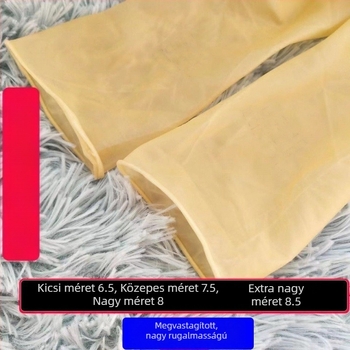 Egyszer használatos, megvastagodott marhaín kesztyűk háztartási feladatokra, mosogatáshoz, vízálló, univerzális latex kesztyűk, tartós