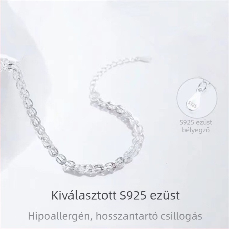 Női S925 ezüst karkötő Phoenix farok mintával, egyedi dizájn, állítható, legjobb barátnőknek