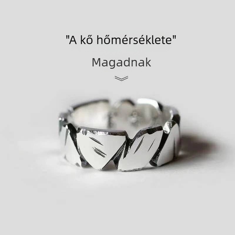 Sterling ezüst párgyűrű – személyre szabható, divatos férfiak és nők számára, örök szerelem jelképe