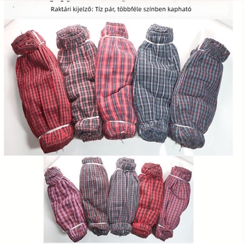 Munkavédelmi ujjvédő, hosszított, laza szabású, XL méret felnőtteknek, szennyeződés elleni pamut ujjvédő, négytűs varrással