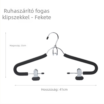 Otthoni ruhafogas készlet, varrat nélküli, csúszásmentes, többfunkciós tároló ruhákhoz és nadrágokhoz, erősített vállfogók