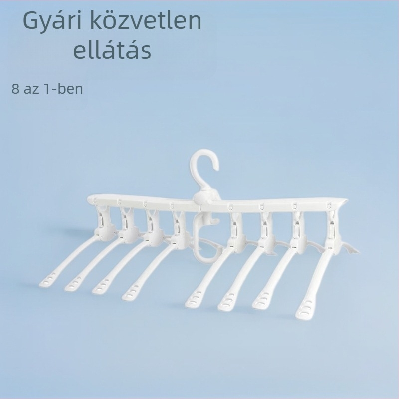 Nyolc az egyben varázs ruhavállfa, összecsukható ruhaszárító