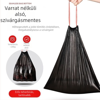 Nagy méretű, vastagított húzós szemeteszsák konyhai használatra