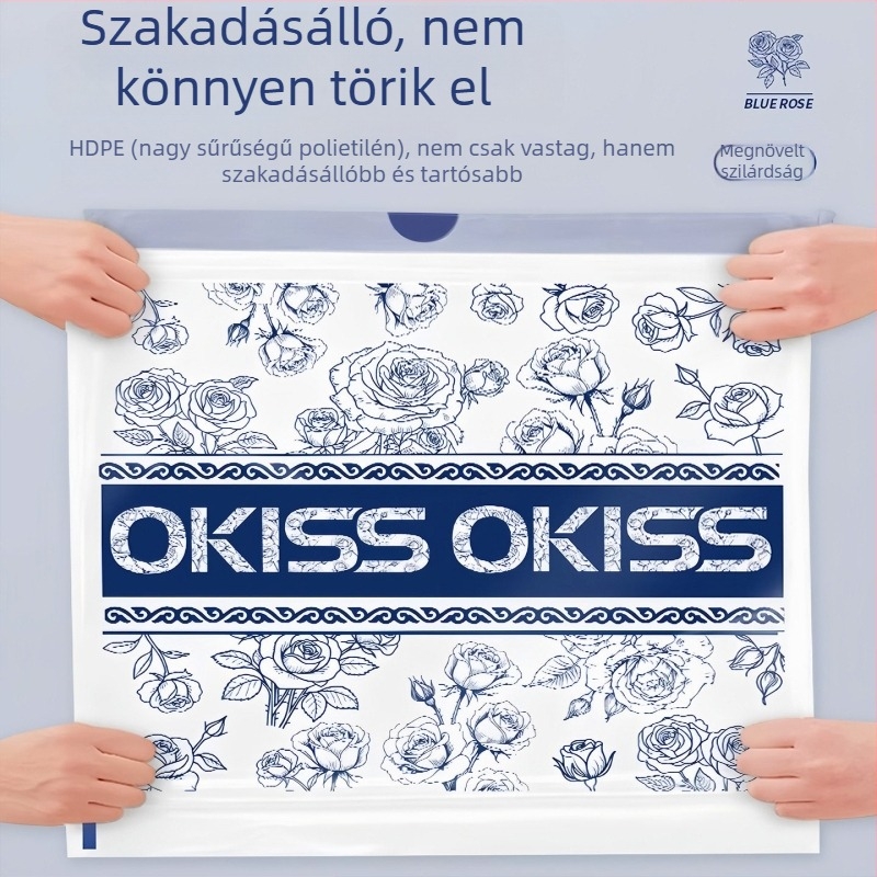 Illatos konyhai szemeteszsákok zsinóros zárással, extra vastagok, húzható kivitel, szakadásmentes