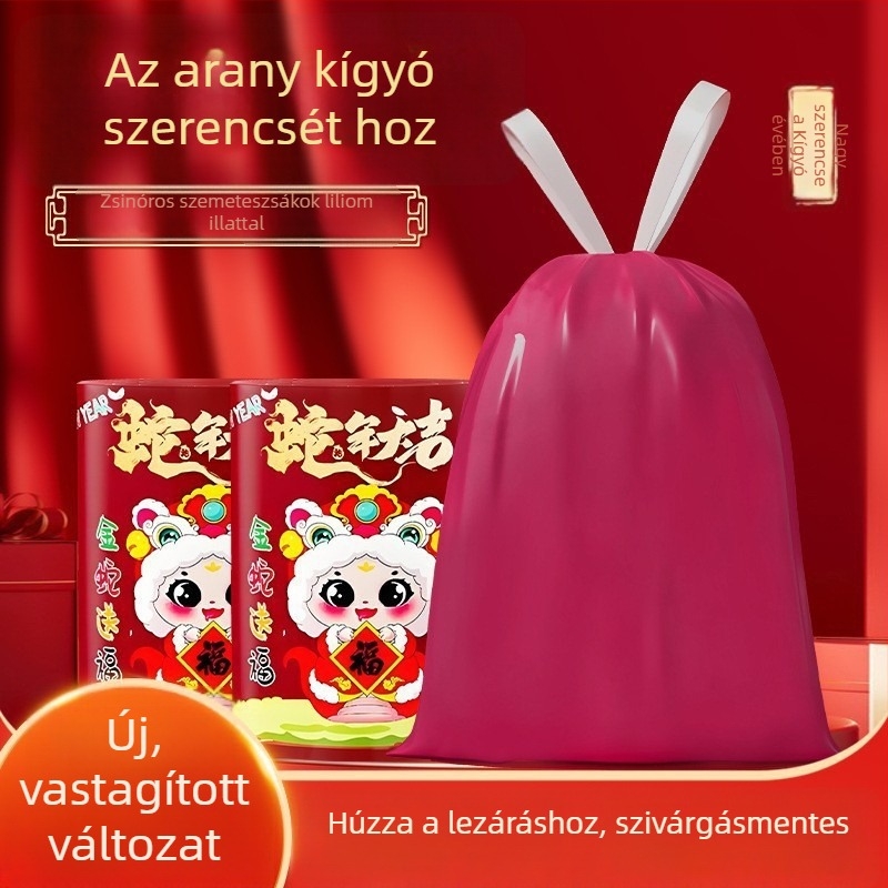 Háztartási szemeteszsákok vastagított kivitelben, húzózárral, nagy méretűek, szakadásállóak, kollégium és konyha számára