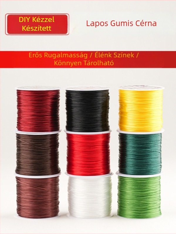 Csillogó kristályos rugalmas zsinór DIY karkötőkhöz