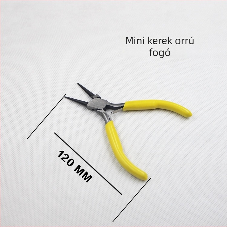 Mini fogók ékszerekhez, 5 hüvelyk, vékony hegyű fogó és ferde szájú fogó DIY ékszerkészítéshez