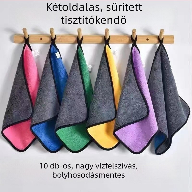 Konyhai mikroszálas tisztítókendő, rendkívül nedvszívó, szöszmentes, mosogatáshoz
