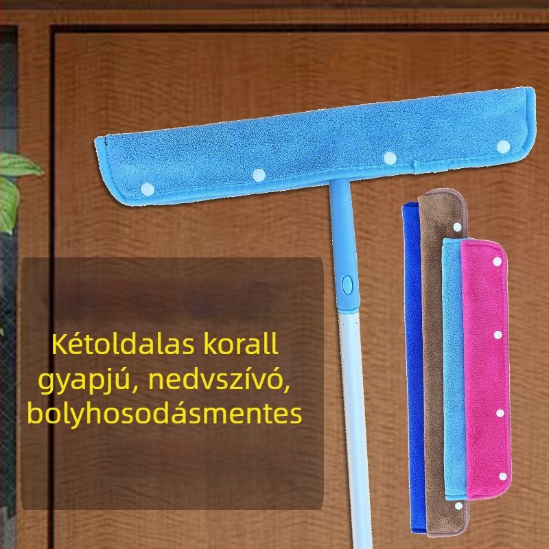Mágikus seprűhöz tartozó mikroszálas kendő, korallgyapjú nedvességfelvevő borítás