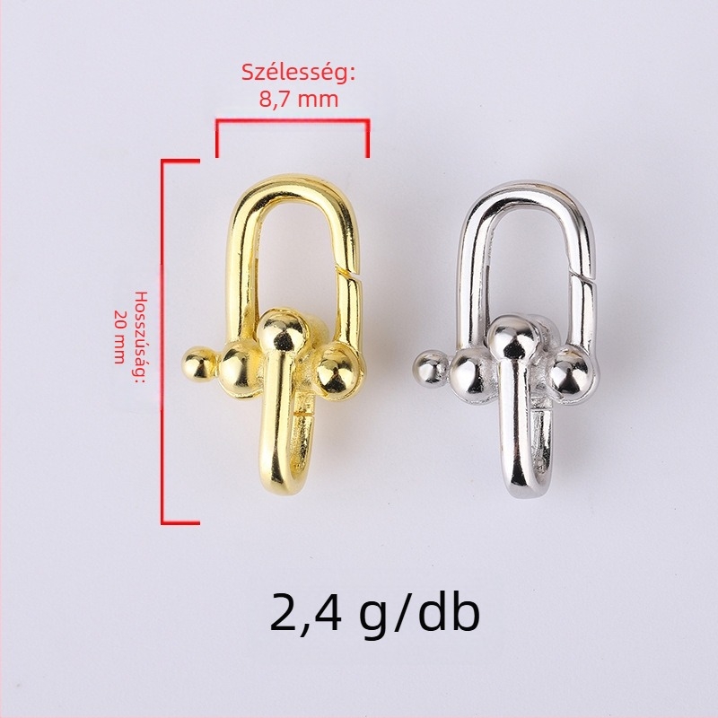 Tingxiangkai S925 Sterling ezüst — összekötőcsat nyaklánchoz és karkötőhöz, DIY ékszer-kiegészítő