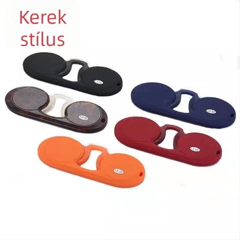 Uniszex orrklipszes olvasó szemüveg, kényelmes, kékfény elleni, HD lencsék