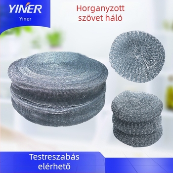 Galvanizált acélszálhálós tisztítólabda