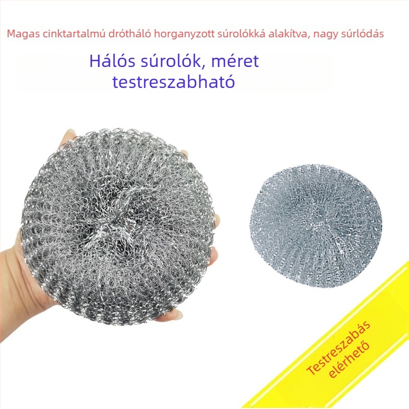 Galvanizált acélszálhálós tisztítólabda