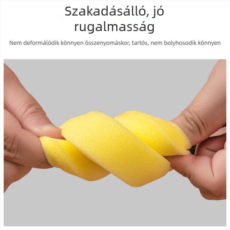 Kör alakú polírozó szivacs autó belső részéhez, bőrkanapé és cipők számára, kompakt négyszögletes tisztító paszta
