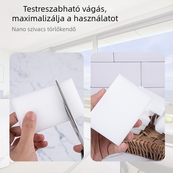 Melamin nano szivacs tisztító blokk edények és tálak tisztítására – 300 g, 88 darabos készlet