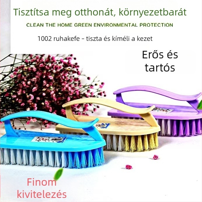 Jiayi 1002 Bambusz cipőtisztító kefe merev sörtékkel – otthoni használatra