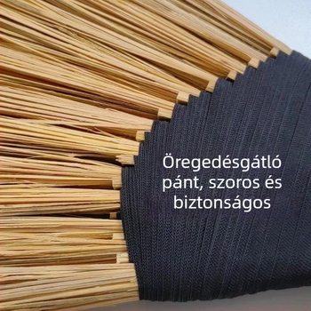 Egyedi bambusz sörtés seprű otthoni, kert- és kültéri használatra, kézzel készített, tartós