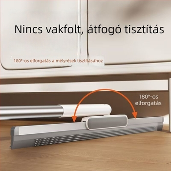 Mágikus seprű otthoni használatra – szilikon WC-padlótörlő, teleszkópos, 2 az 1-ben tisztítóeszköz