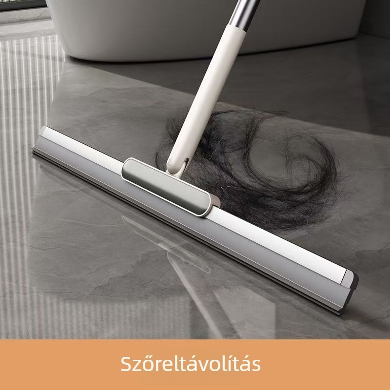 Mágikus seprű otthoni használatra – szilikon WC-padlótörlő, teleszkópos, 2 az 1-ben tisztítóeszköz