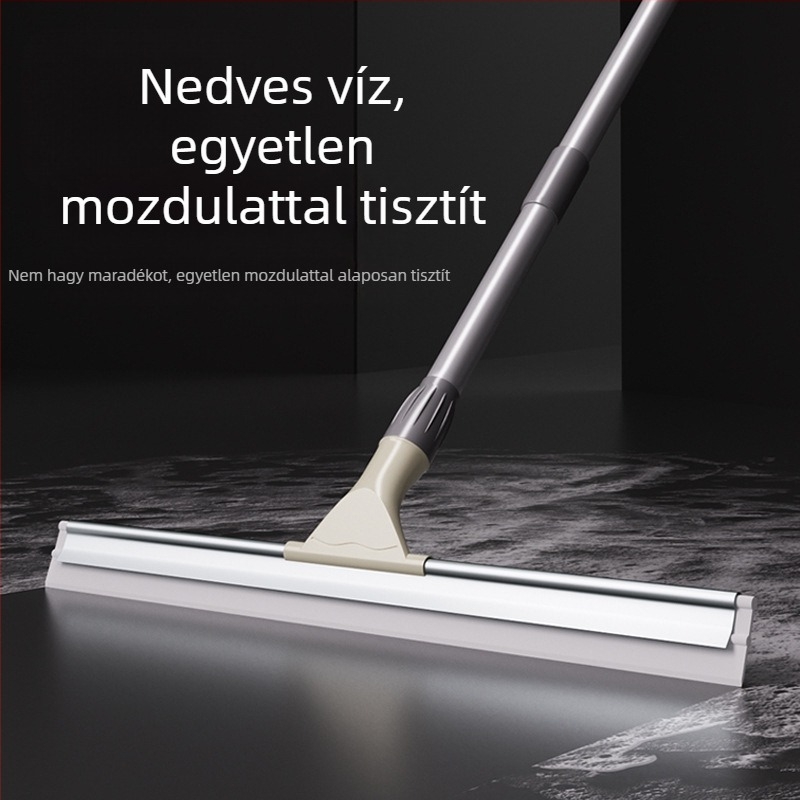 Extra nagy teleszkópos padlókaparó, seprű és gumírozott törlőfej